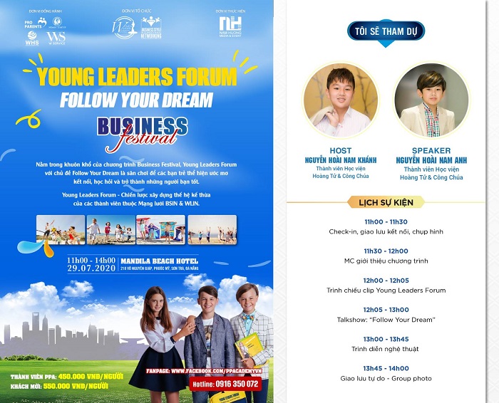 Nam Khánh & Nam Anh - Thế hệ kế thừa của Á hậu Thu Hương - Chủ tịch Mạng lưới WLIN cùng góp mặt tại sự kiện Young Leaders Forum 2020”